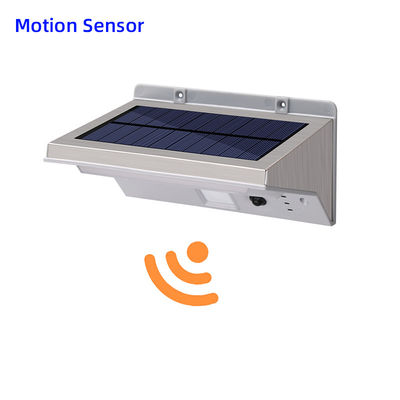 luce Pir Outdoor Lights alimentato solare della parete del sensore solare di 100lm/W 6000K 5V LED