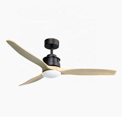 Motore di legno a 52 pollici di CC delle pale della luce 3 del ventilatore da soffitto del salone 40w della decorazione