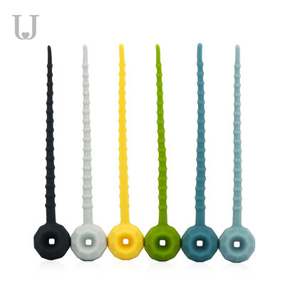 legami 27g dell'alimento del silicone di 115mm ElasticReusable rispettosi dell'ambiente